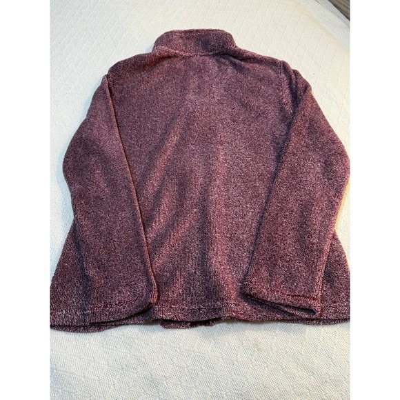 Women's Stan Herman Wine Cozy Plush Zip-Up Jacket-Size L - Picture 8 of 9